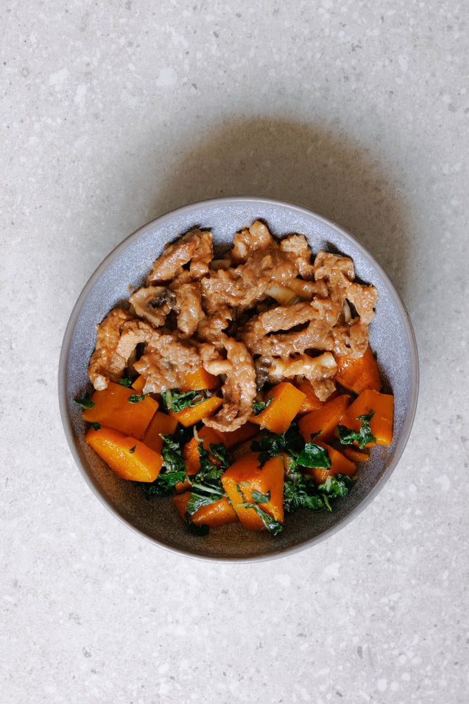 Beef Stroganoff with Pasta and Vegetables - Plated Convenience