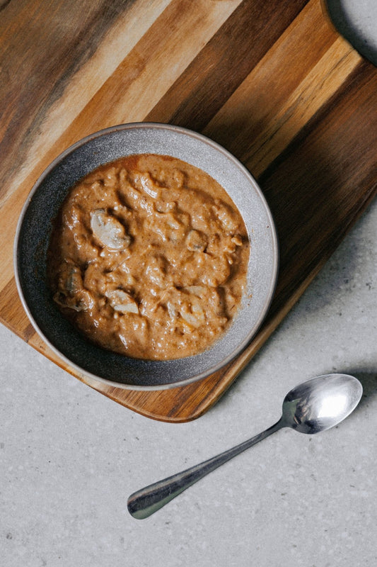 Biltong and Mushroom Soup - Plated Convenience