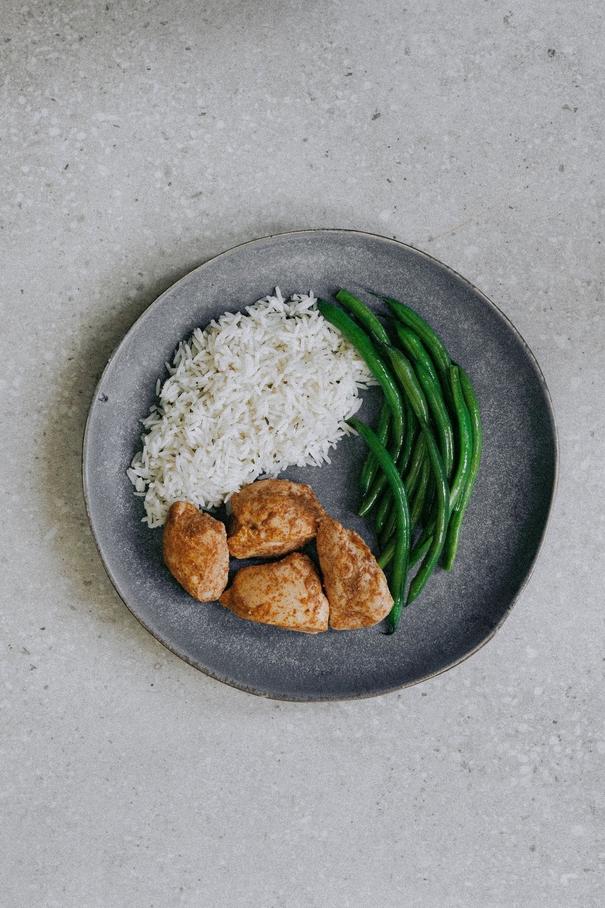 Chicken, Rice and Green Beans - Plated Convenience