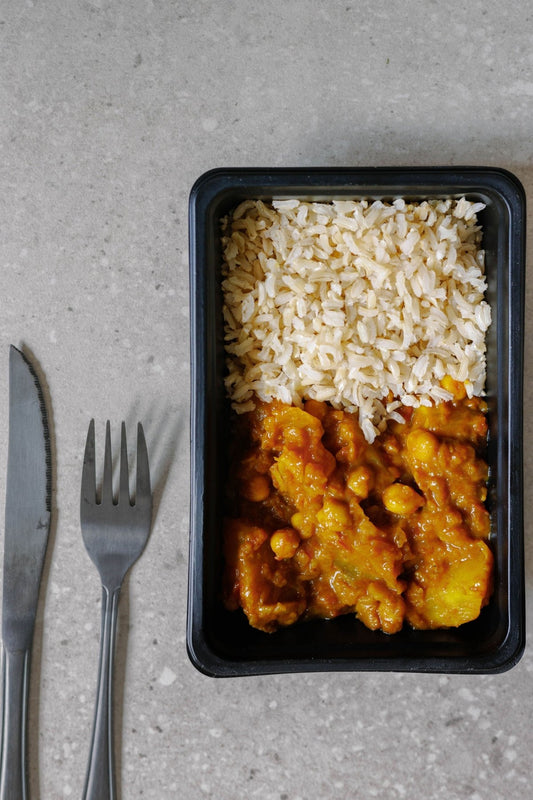 Coconut Curry Sweet Potato, and Chickpea Stew - Plated Convenience