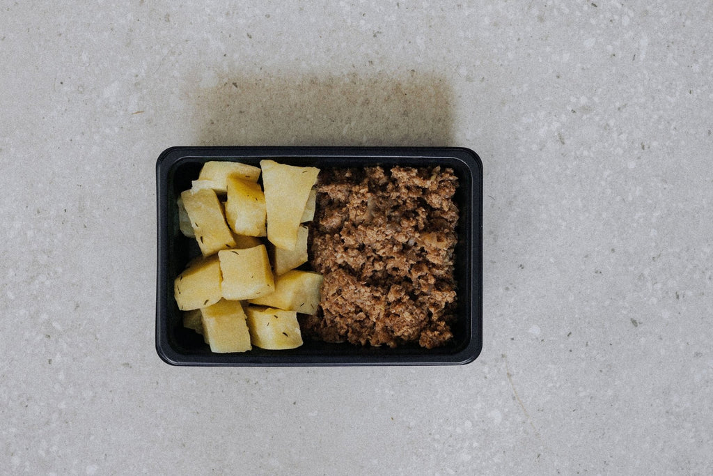 Lean Beef Mince and Thyme Roasted Sweet Potato - Plated Convenience