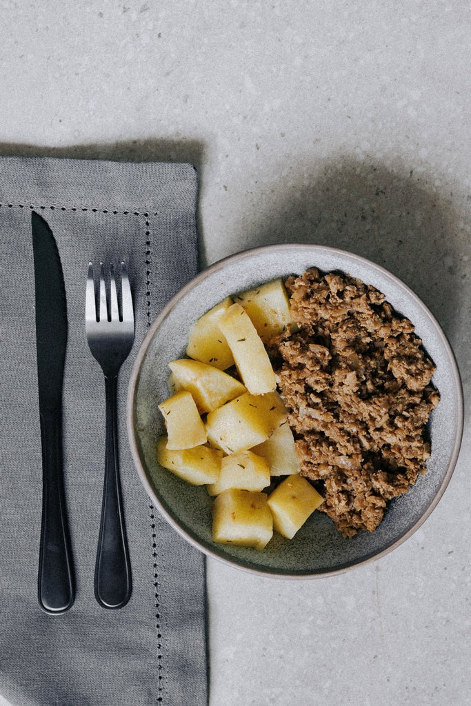 Lean Beef Mince and Thyme Roasted Sweet Potato - Plated Convenience