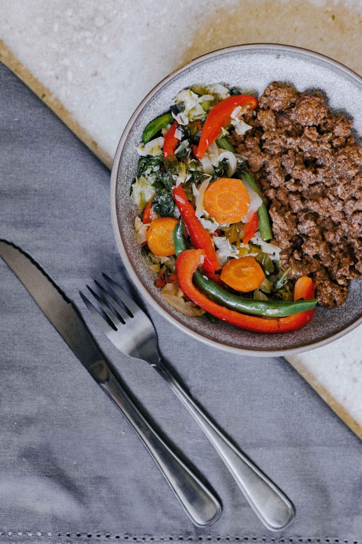 Lean Beef Mince with Stir - Fry - Plated Convenience