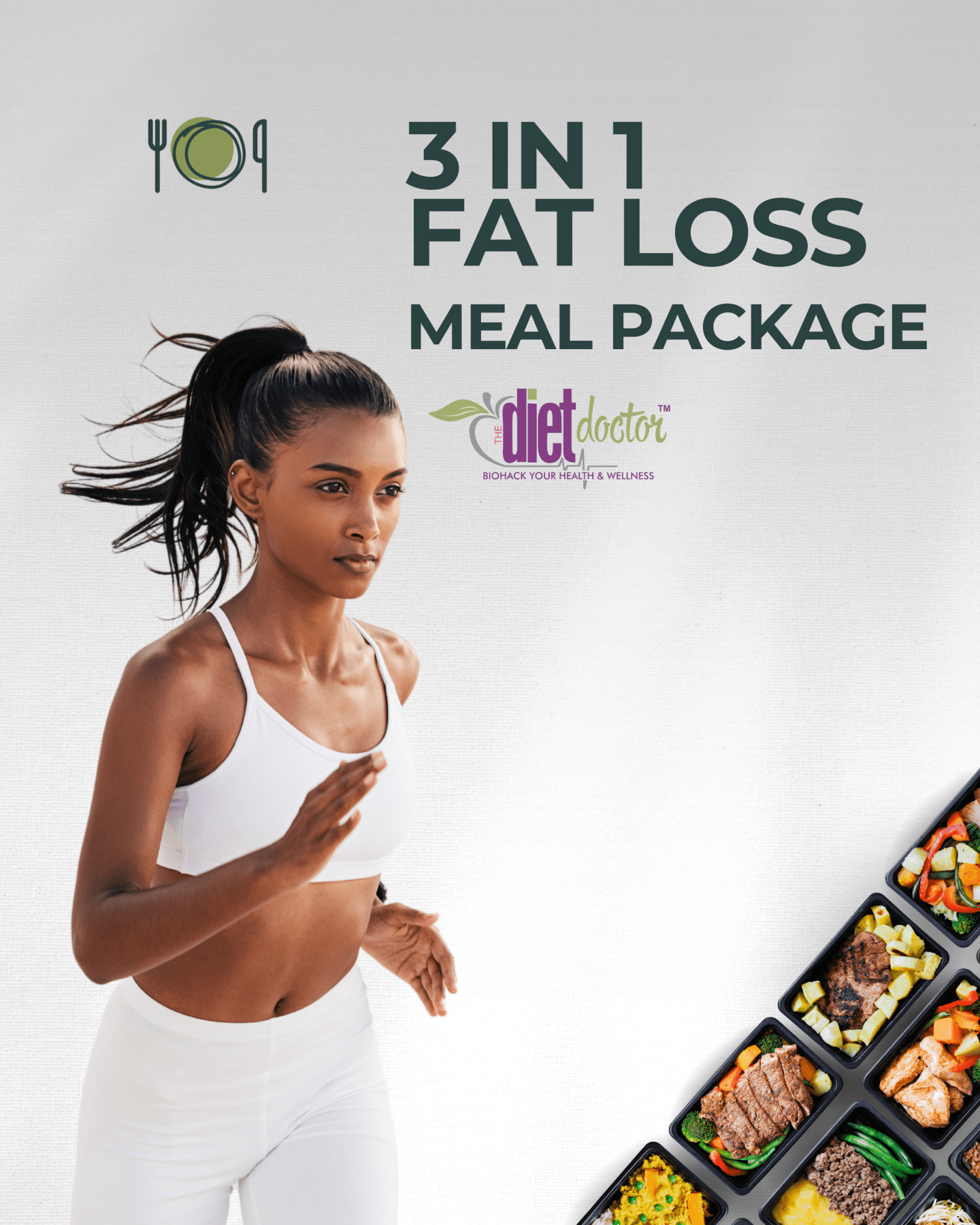 Premium Diet Program 3本セット The Diet Doctor - 3 in 1 Fat Loss System - Plated Convenience
