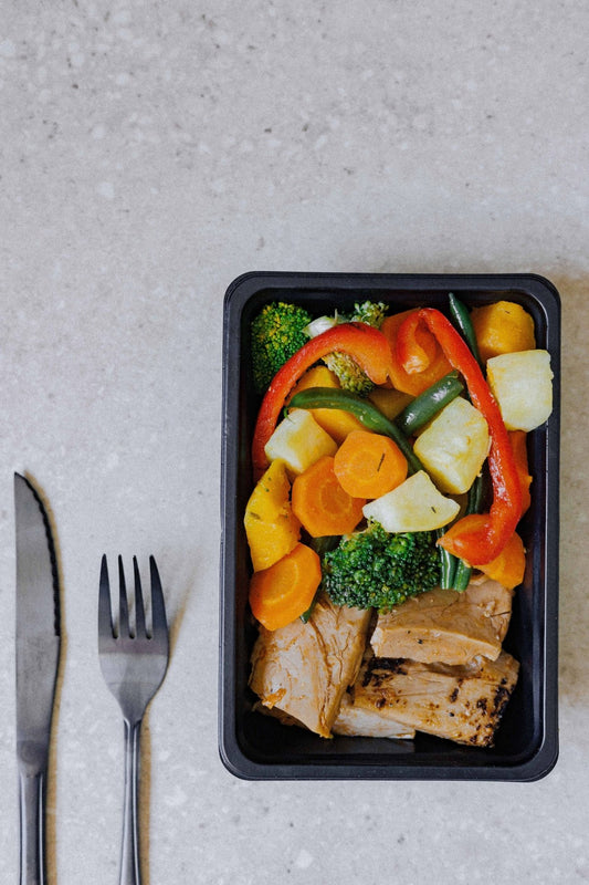 Vegan Chicken and Roasted Vegetables - Plated Convenience