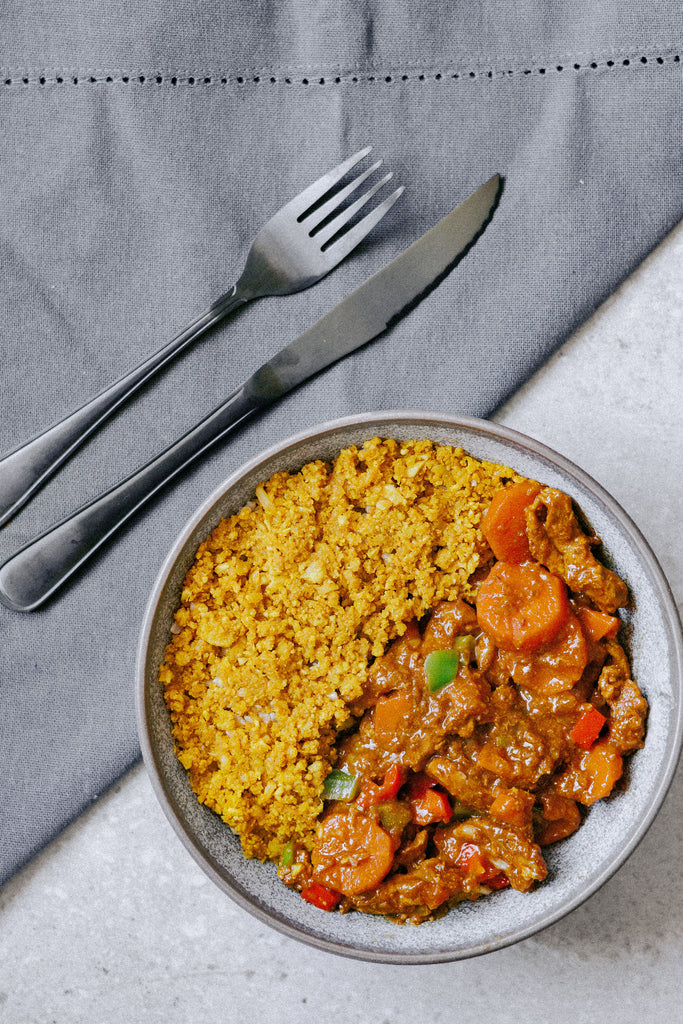 Beef Curry with Cauli Rice