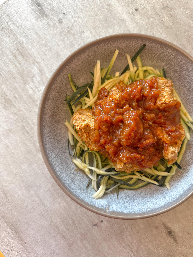 Zucchini Spaghetti Bolognese