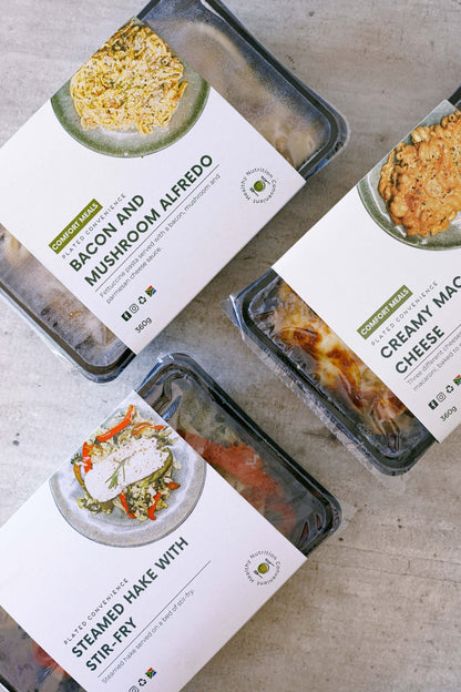 Bacon and Mushroom Alfredo - Plated Convenience