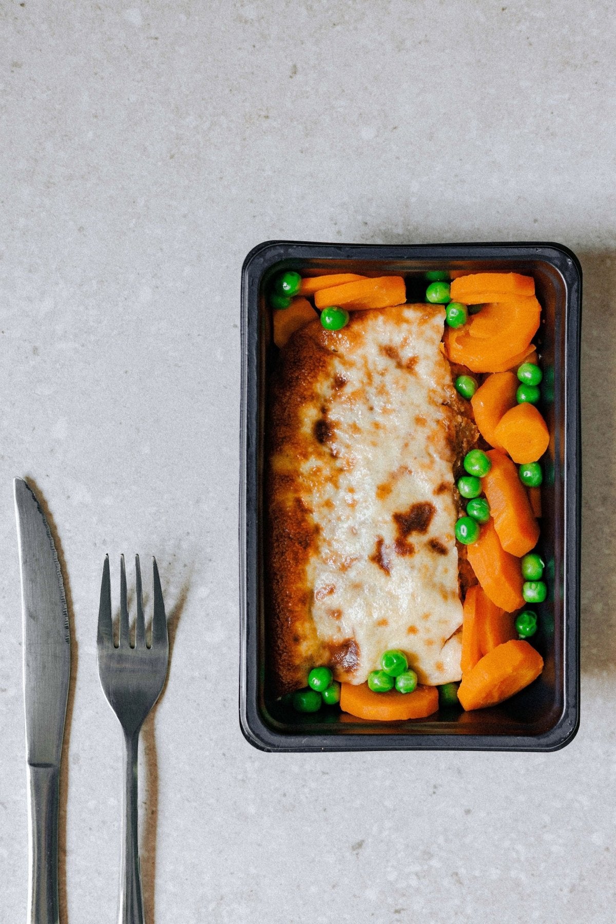 Beef Bobotie with Carrots and Peas - Plated Convenience