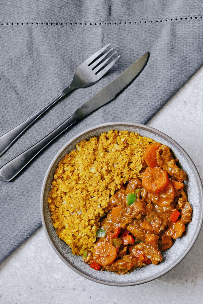 Beef Curry with Cauli Rice - Plated Convenience