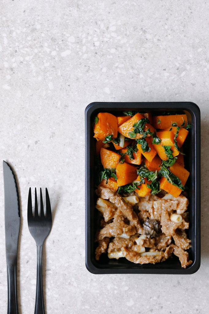 Beef Stroganoff with Pasta and Vegetables - Plated Convenience