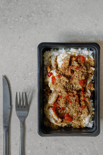 Chicken Béchamel with Rice - Plated Convenience