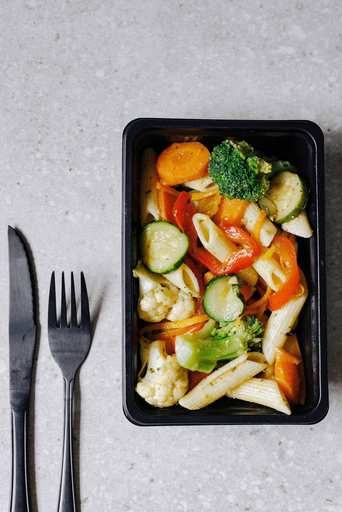 Garlic Roasted Vegetable Pesto Pasta - Plated Convenience