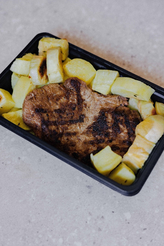 Grassfed Fillet with Thyme, Roasted sweet potatoes - Plated Convenience