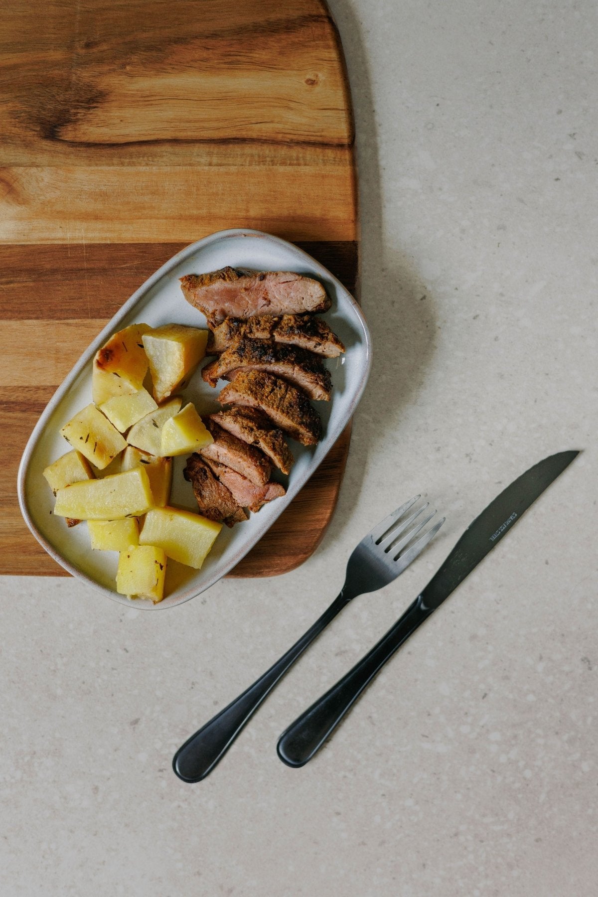 Kids Fillet and Sweet Potatoes - Plated Convenience
