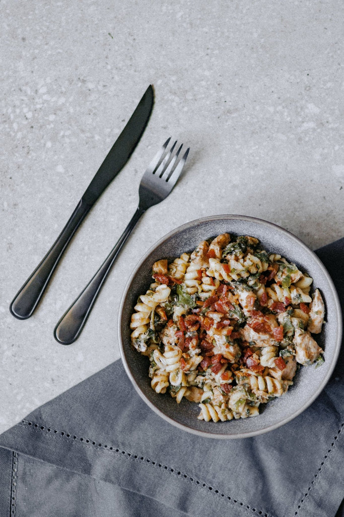 Lean Bacon, Chicken and Spinach Alfredo - Plated Convenience