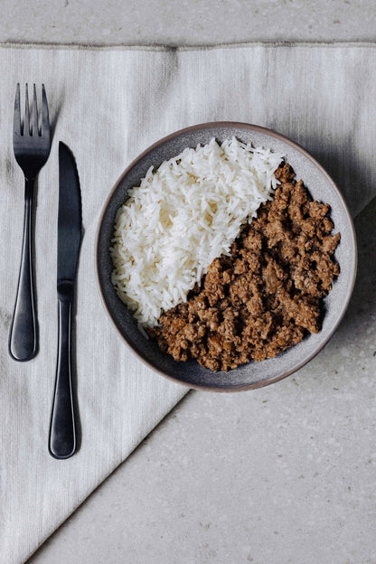 Lean Beef Mince and Rice - Plated Convenience
