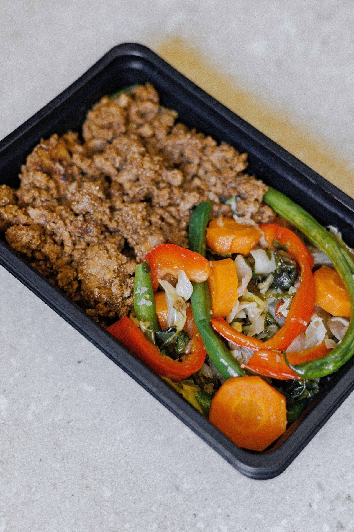 Lean Beef Mince with Stir - Fry - Plated Convenience