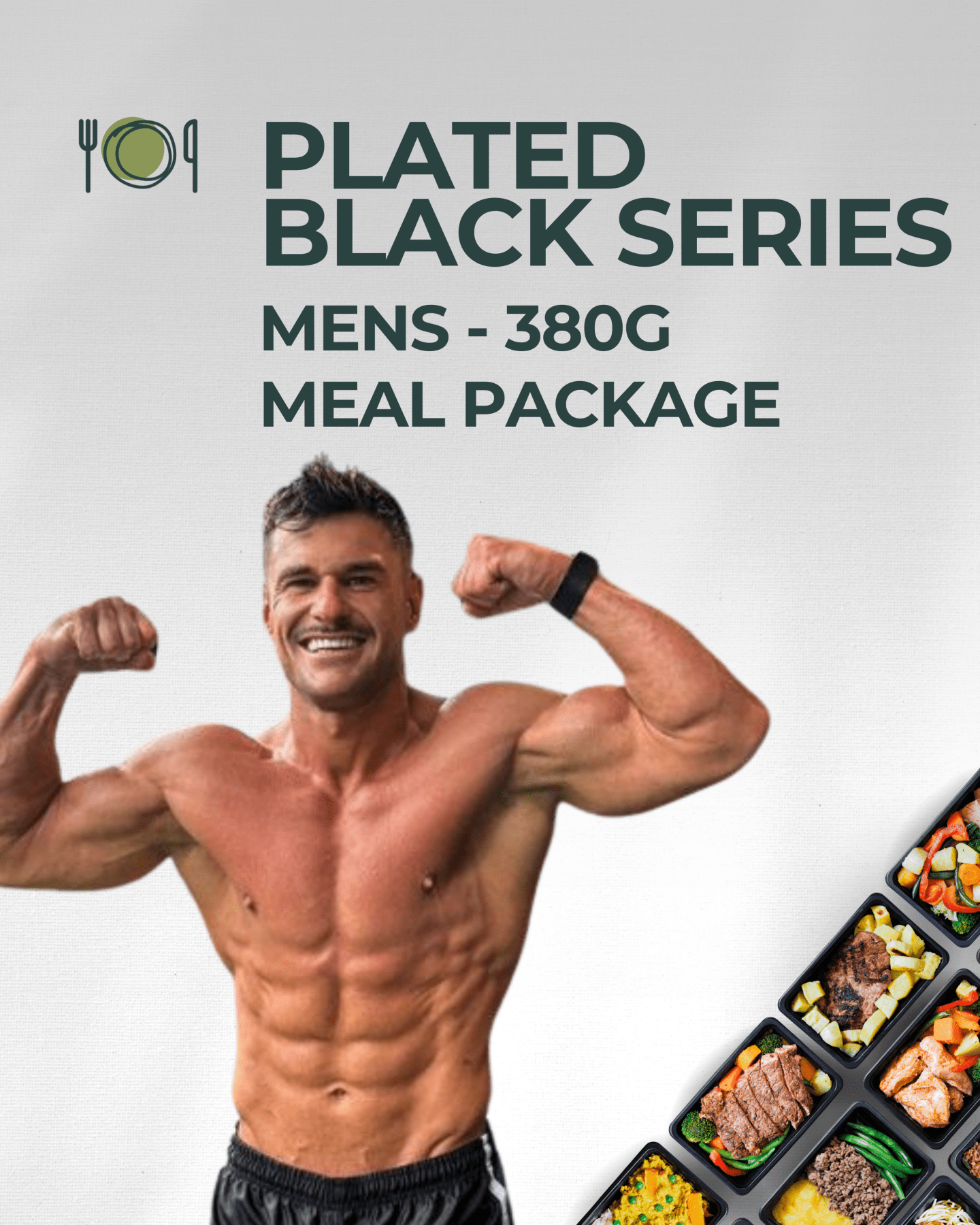 Men's Black Series Performance (With Breakfast/Snacks/Shake/Meals) - Plated Convenience