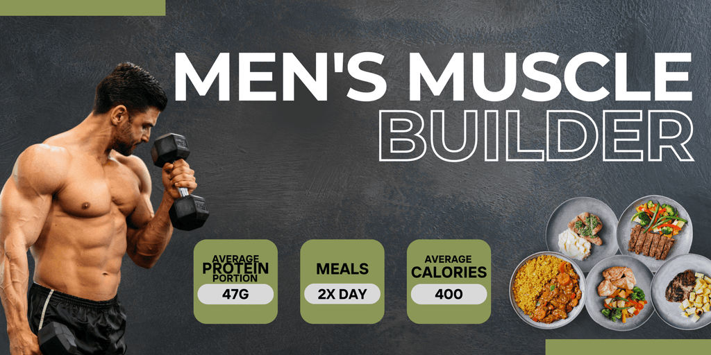 Men's Muscle Builder (2 Meals per day - 180g Protein 180g Side) - Plated Convenience