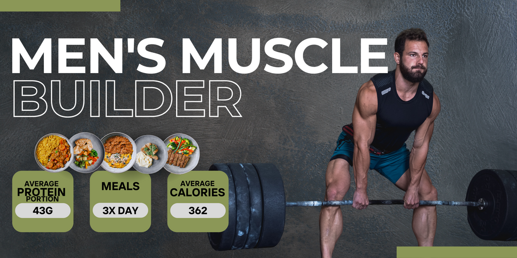 Men's Muscle Builder (3 Meals per day - 160g Protein 160g side)
