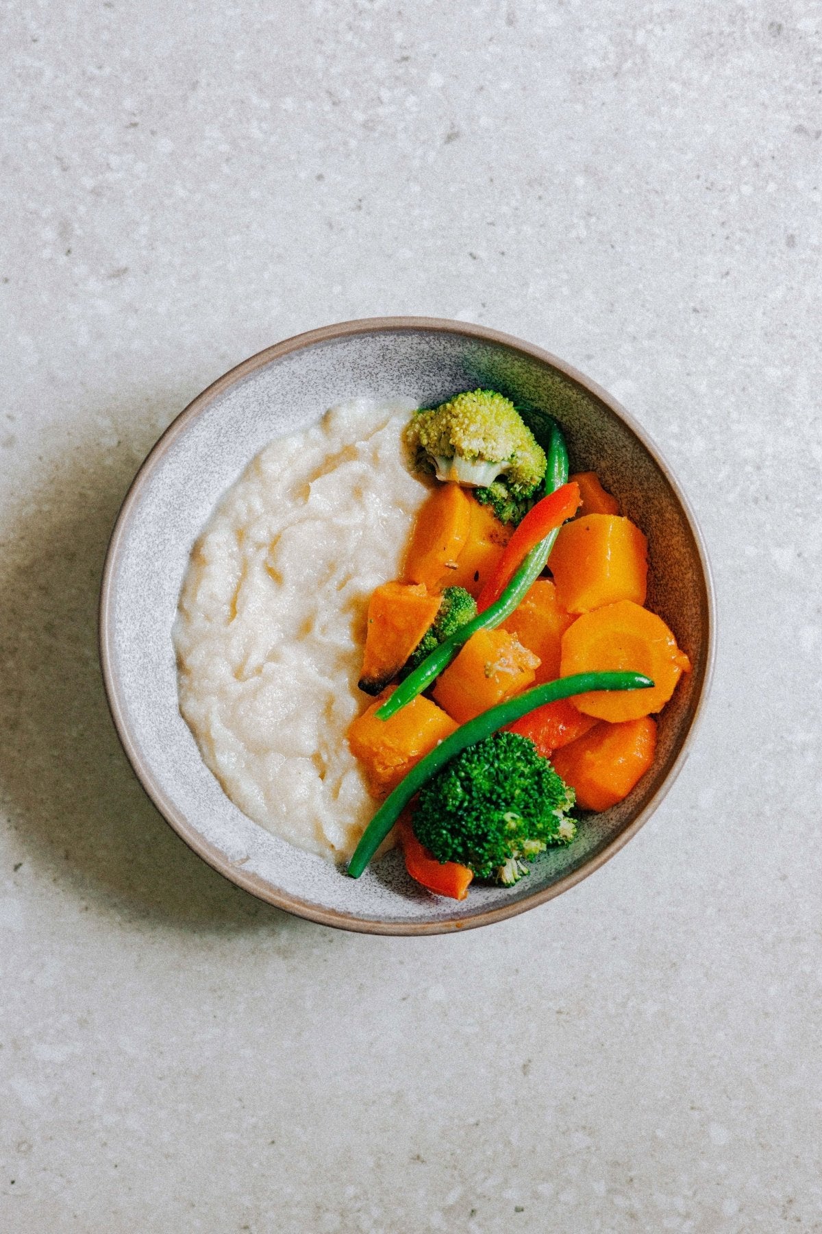 Roasted Vegetables on Caulimash - Plated Convenience