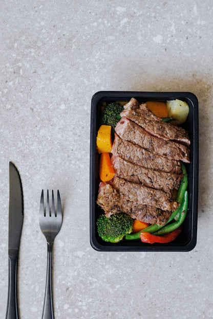 Steak and Roasted Vegetables - Plated Convenience