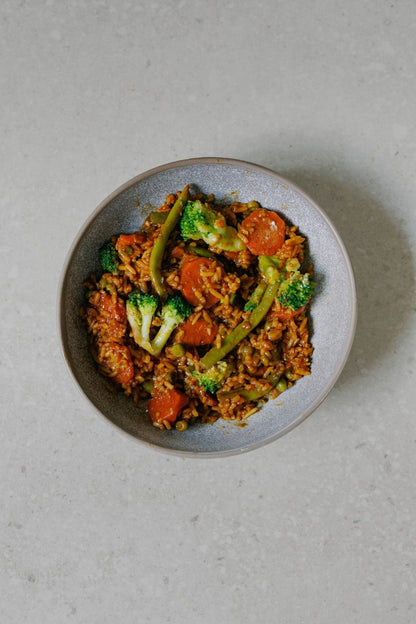 Teriyaki Vegetables with Rice - Plated Convenience