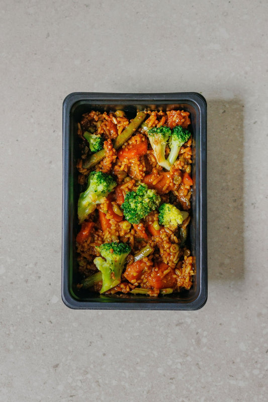 Teriyaki Vegetables with Rice - Plated Convenience