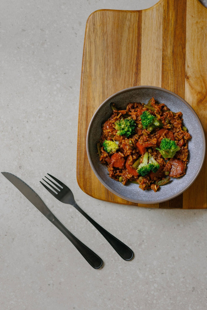 Teriyaki Vegetables with Rice - Plated Convenience