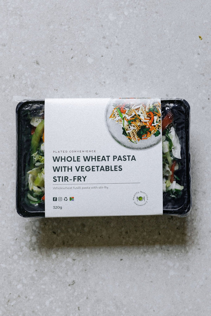Wholewheat Pasta with Vegetable Stir - Fry - Plated Convenience
