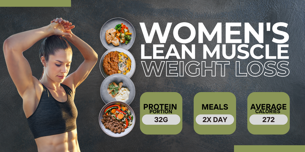 Women's Lean Muscle - Weight Loss (2 Meals per Day - 120g Protein 120g side)