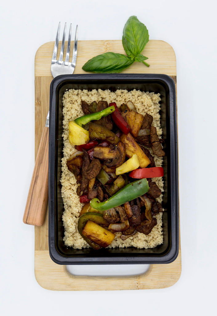 Hawaiian Beef Stir-Fry and Couscous